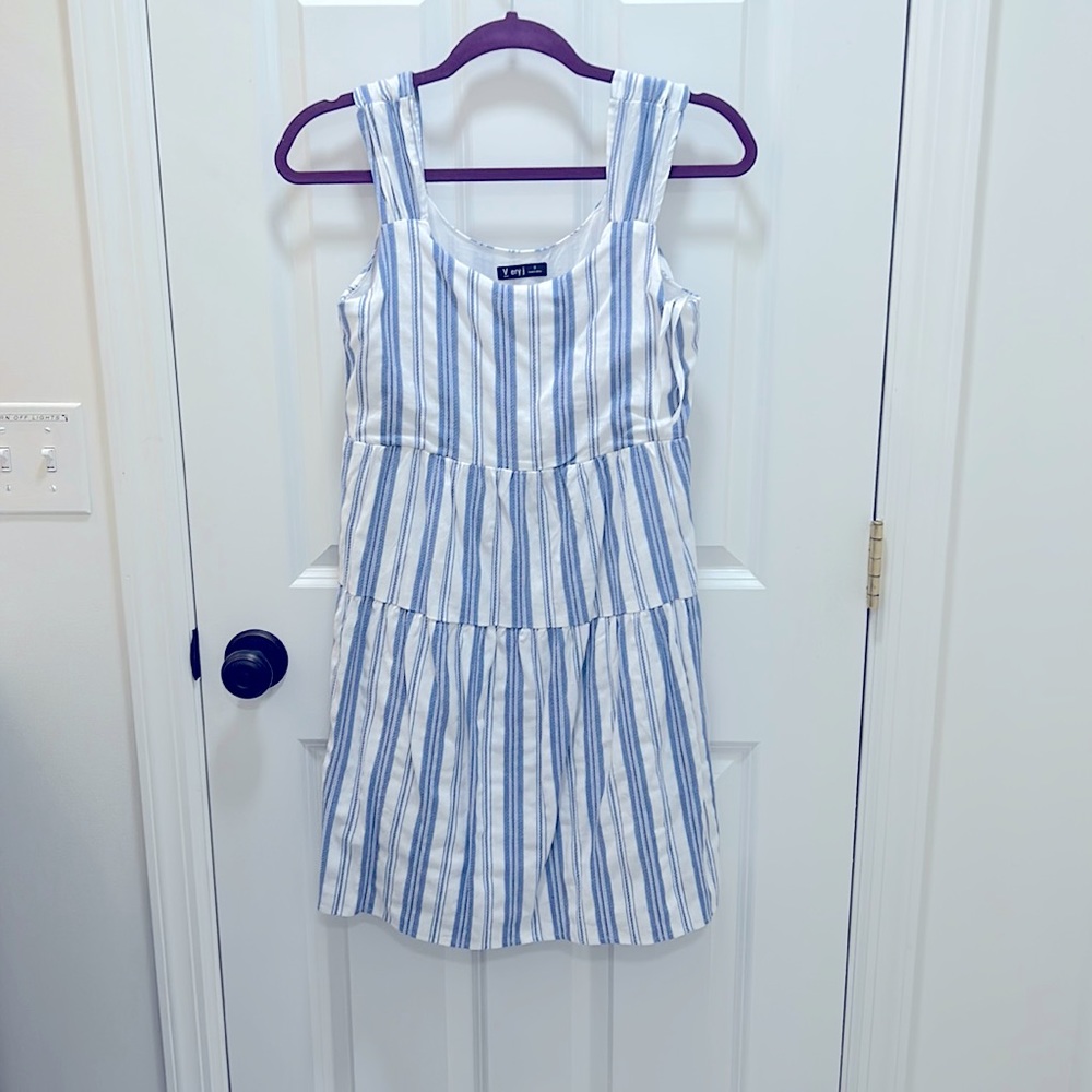 Blue and White Stripe Dress